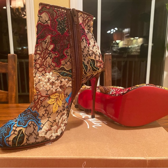 Christian Louboutin Miss Tennis 100 Calf Multi color size 41 - Picture 2 of 7